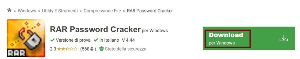 Come rimuovere password da WinRAR RAR Password Cracker