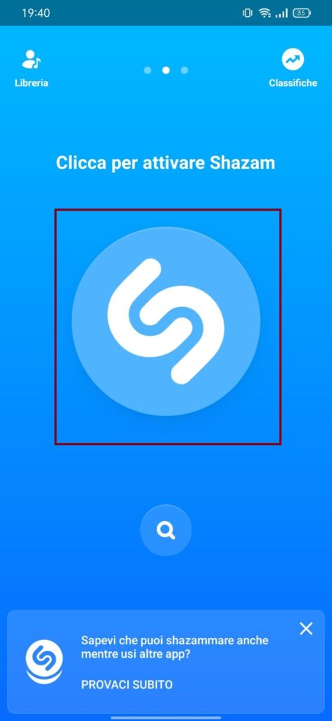 Shazam programmi per identificare canzoni